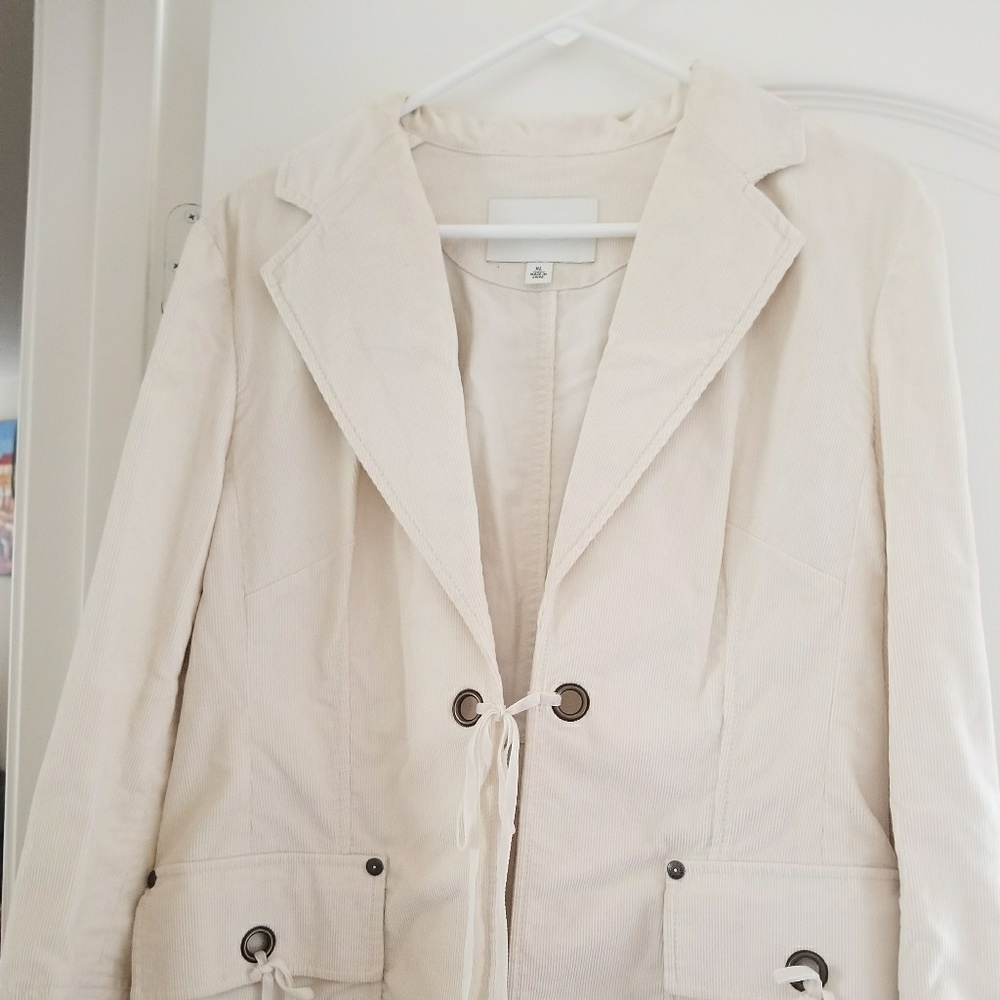 Banana Republic Beautiful WhiteCream Blazer Jacket